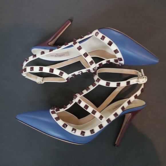 valentino garavani rockstud slingback 100mm pump